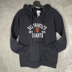 San Francisco Giants Black Orange Hoodie Women’s Medium MLB Team Pullover